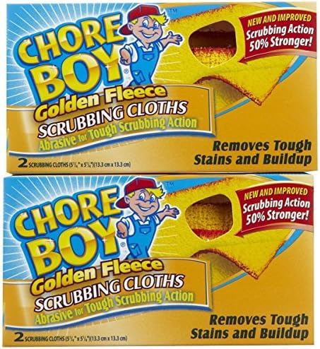 Chore Boy Golden Gleece Scrabbings | 2 יחידות לכל חבילה | סהכ 12 חבילות